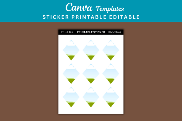 1 Rhombus Sticker Printable Templates: Beyond the Basic Shape