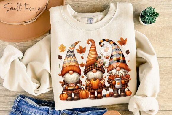Charming Fall Gnomes for Thanksgiving Sublimation Projects