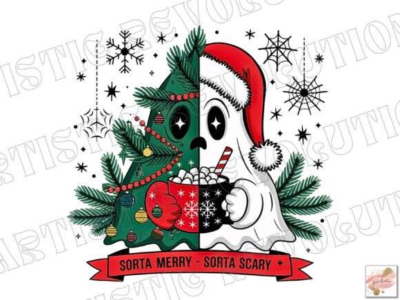 Christmas Clipart Ghost Christmas Png: A Playful Twist on Holiday Design