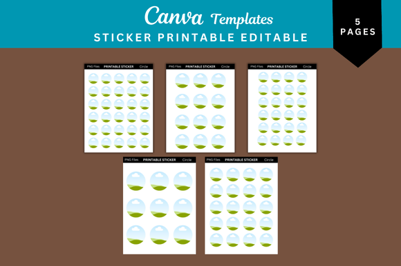 Effortless Branding: 5 Circle Sticker Printable Templates