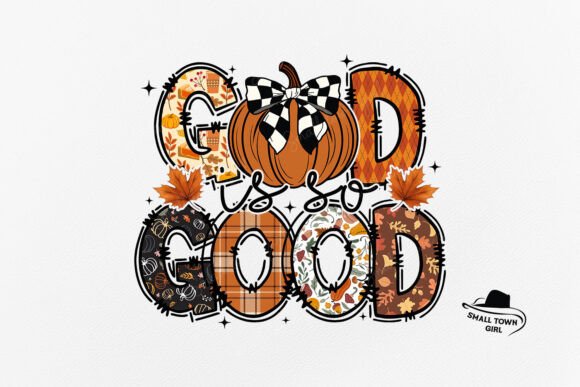 God is so Good Fall Christian Png: A Design Asset for Autumn Projects