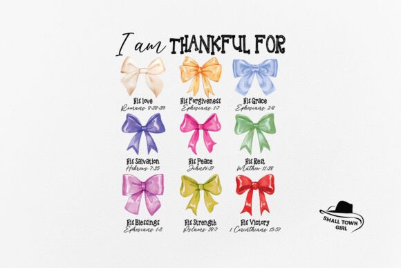 I Am Thankful for Fall Christian Png: Seasonal Design Asset