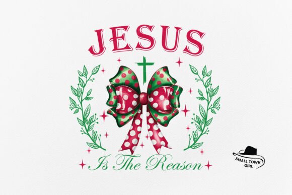 Jesus Christmas Coquette Bow Faith Png: A Festive Design Asset