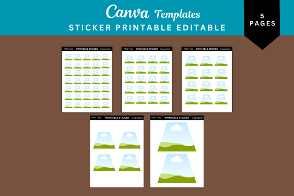 Mastering the Trapezoid: 5 Unique Sticker Printable Templates