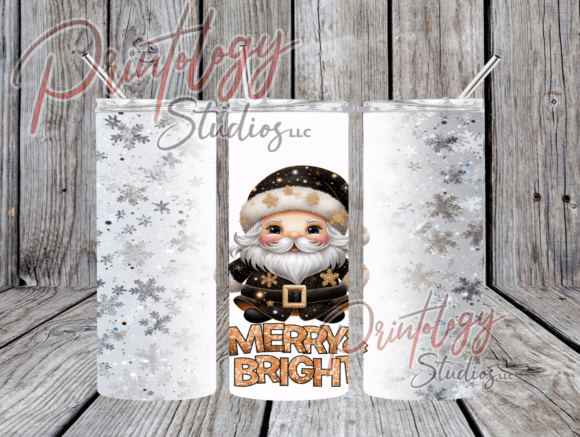 Merry & Bright Gnome 20oz Tumbler Wrap: Festive Flair for Your Crafts