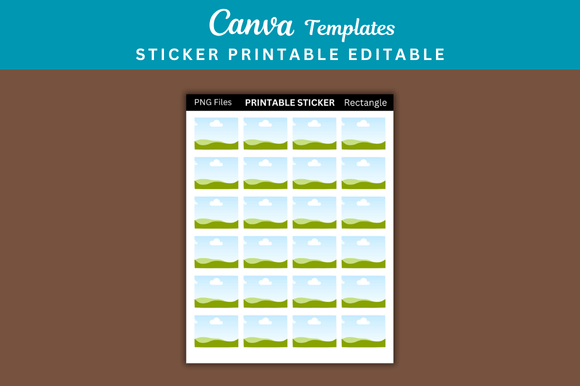 Rectangle Sticker Printable Templates: Instant Design Solutions