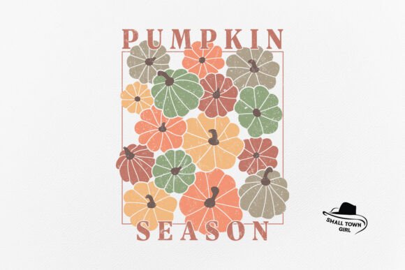 Retro Boho Fall Pumpkin Season: Your Go-To Autumn Design Asset