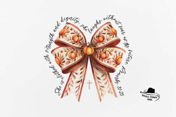 She is Clothed with Strength Fall Bow: Your New Favorite Autumn Asset