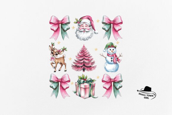 Styling Your Holiday Projects with the Vintage Pink Christmas Coquette Bow PNG