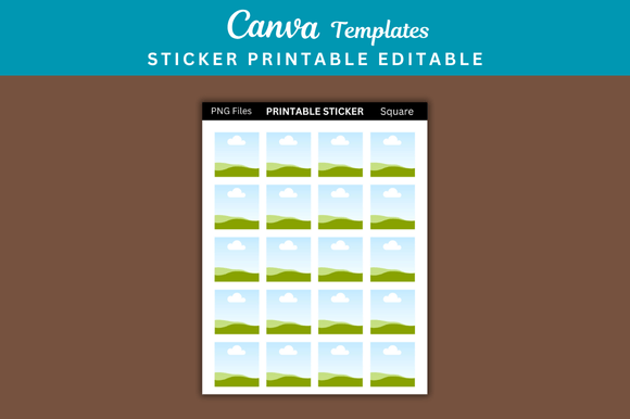 Unlock Creative Efficiency with 1 Square Sticker Printable Templates