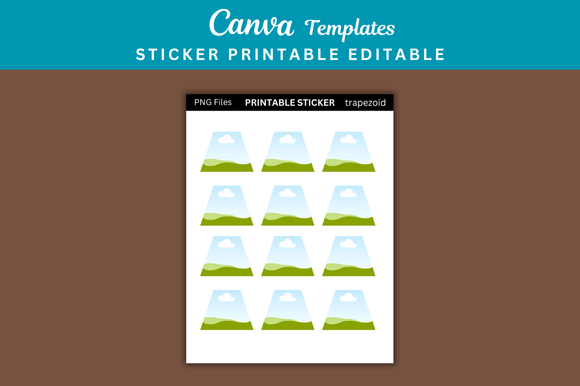 Unlock Your Creative Flow with 1 Trapezoid Sticker Printable Templates