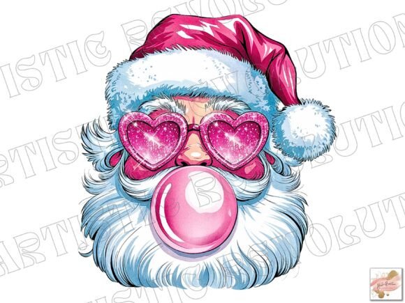 Unwrap the Magic: Pink Santa Png Santa Clipart Christmas